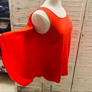 BCBGMAXAZRIA Jadine Sleeveless Drape-Back Top